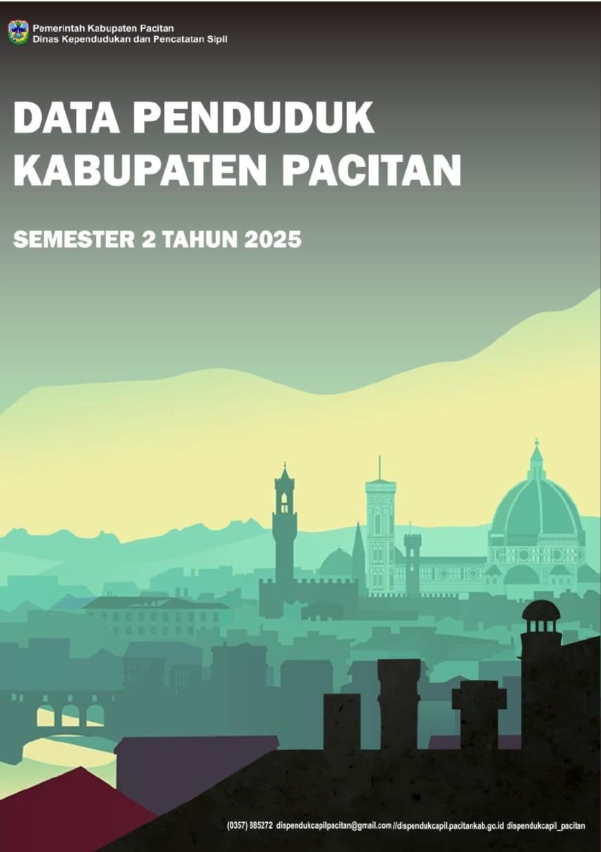 Buku Data Penduduk Kabupaten Pacitan Semester 2 Tahun 2025